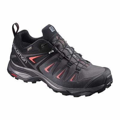 Dámské Turistické Boty Salomon X ULTRA 3 GORE-TEX Černé/Červené SA93608-895